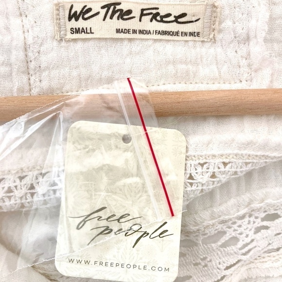 FREE PEOPLE We The Free Ranch Wash Oversized Shirt in Ivory - Picture 7 of 15
